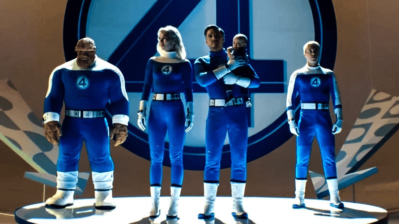 Quarteto Fantástico Terra-828 Sue Storm Reed Richards Johnny Storm Coisa Marvel