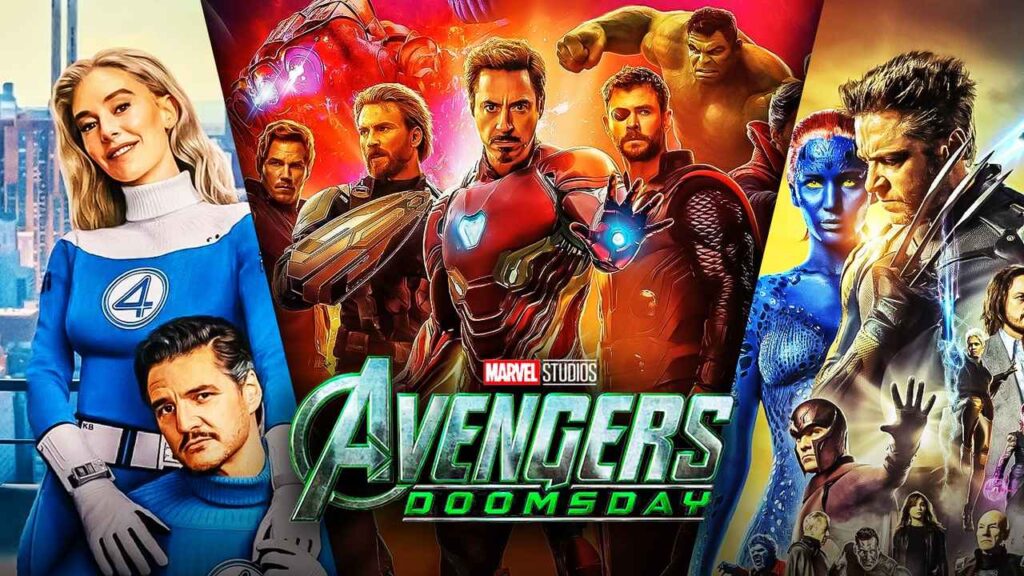 Vingadores Doutor Destino três universos colisão MCU X-Men Quarteto Fantástico