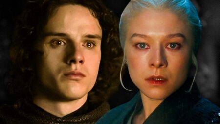 Jacaerys e Rhaenyra em cena de A Casa do Dragão 3ª temporada