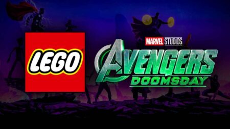Minifigura LEGO Bucky Barnes armadura Vingadores Doutor Destino