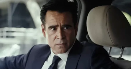 Colin Farrell admite que a grande reviravolta de Sugar “dividiu o público” Colin Farrell em imagem promocional da série Sugar, da Apple TV+
