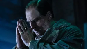 Colin Farrell como Pinguim em cena de The Penguin, elogia roteiro de Batman: Parte II