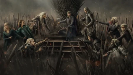 Daeron Targaryen estreia em A Casa do Dragão com cabelo castanho e surpreende os fãs Cena do episódio de estreia da 3ª temporada de A Casa do Dragão