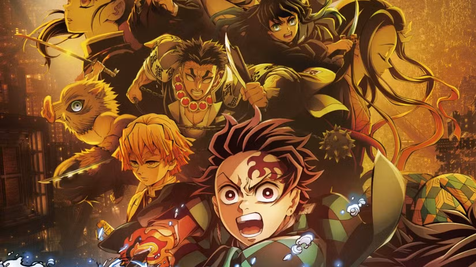 Poster Demon Slayer Infinity Castle filme trilogia anime