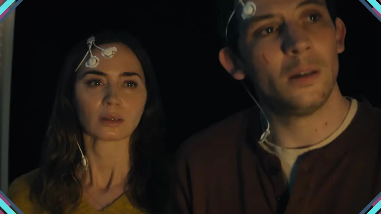 Emily Blunt e Josh O'Connor em cena de Dia D, filme de Spielberg sobre revelação alienígena