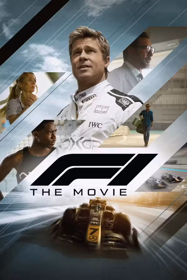 Pôster com elementos visuais da série de documentário sobre automobilismo