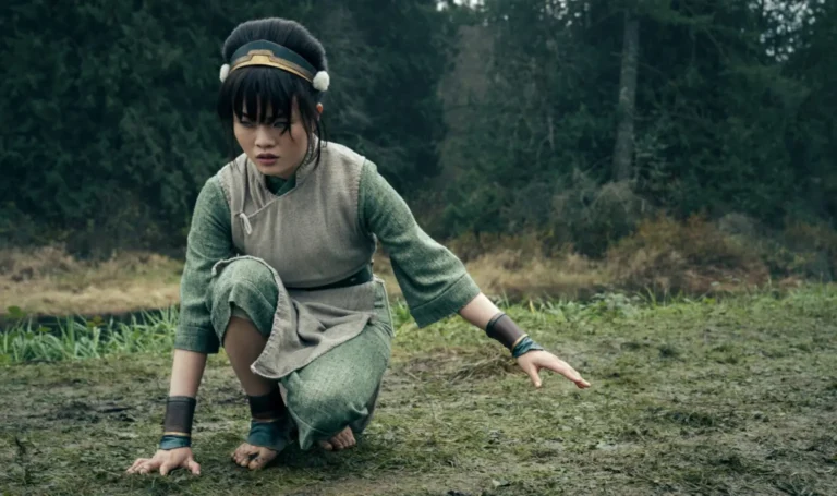 Toph Beifong em luta na arena com areia, 2ª temporada Avatar