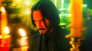 John Wick em cena de ação do Capítulo 4, dirigido por Chad Stahelski