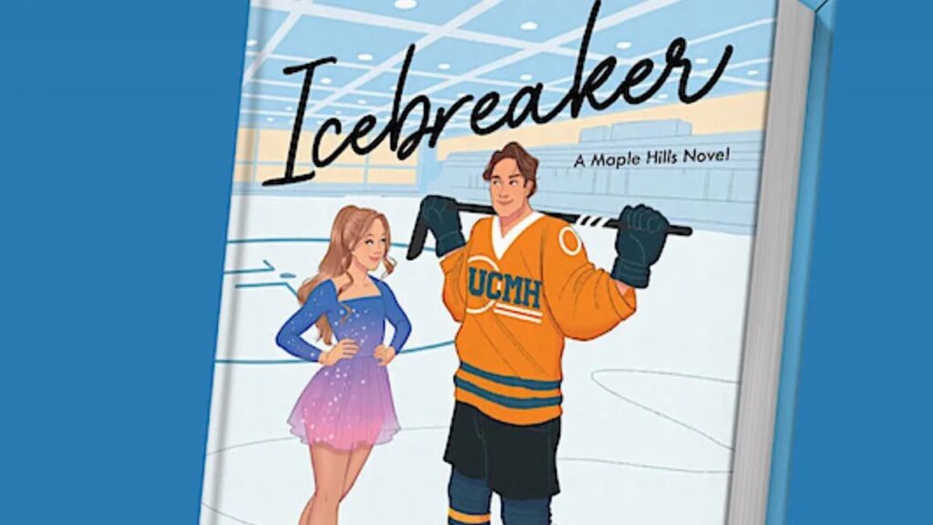 Capa do livro Icebreaker, de Hannah Grace, adaptado para série pela Netflix com temática de hóquei e romance universitário