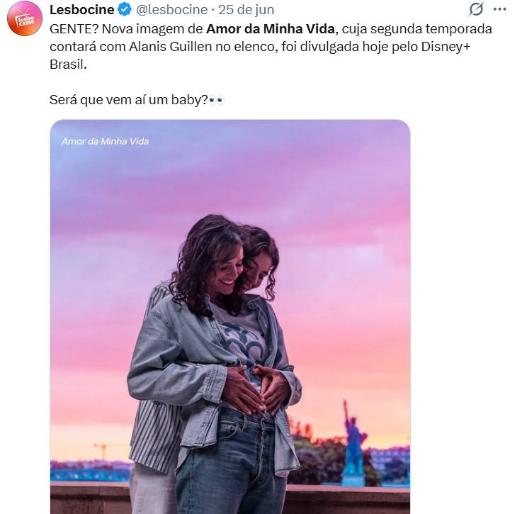 Imagem de bastidor Amor da Minha Vida segunda temporada Disney+