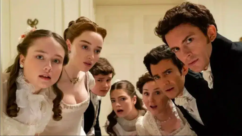 Francesca e Michaela em cena da 5ª temporada de Bridgerton