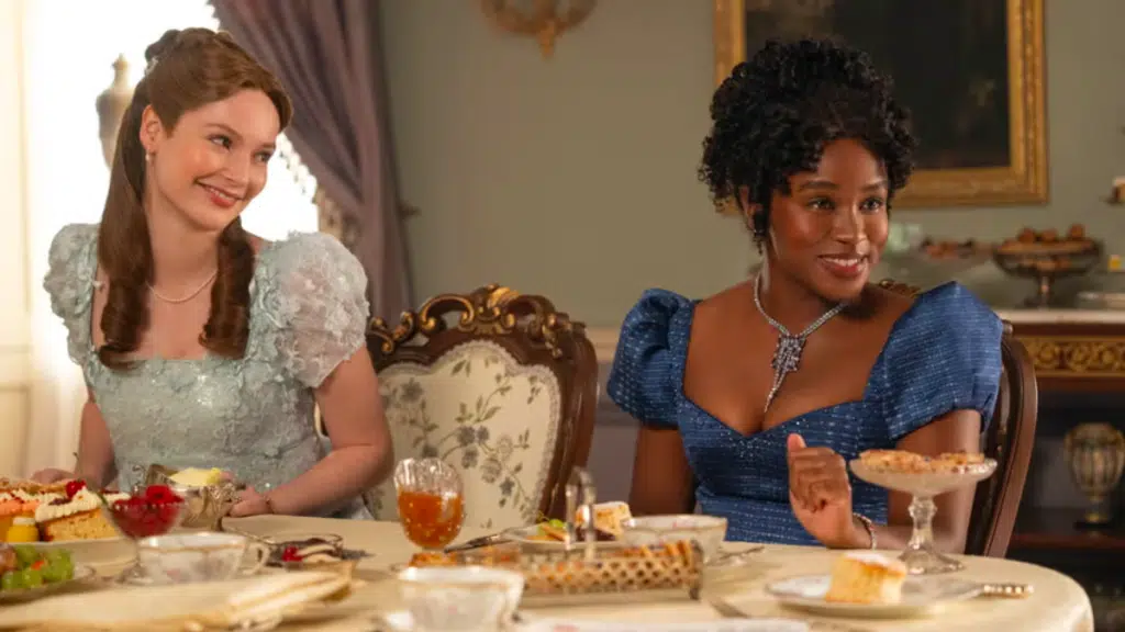 Francesca e Michaela em cena de Bridgerton 5ª temporada