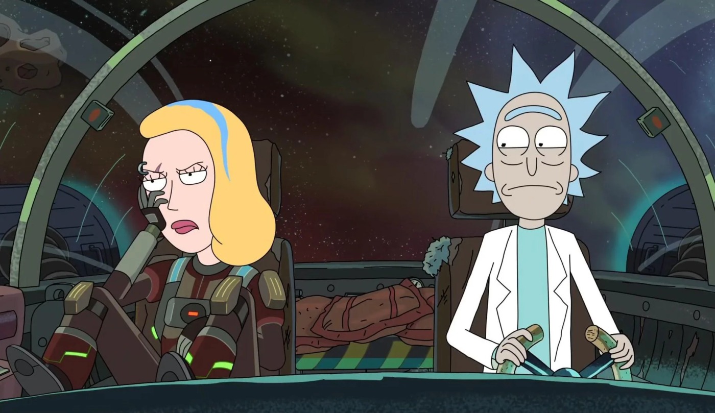 Rick em cena de abertura descontraída do episódio 'Erickerhead' da 9ª temporada