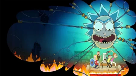 Rick Sanchez relaxando em cena de abertura de 'Erickerhead' da 9ª temporada