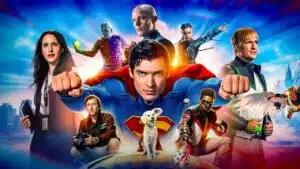 Cena do trailer de Lanterns do DCU mostrando superhero em ação