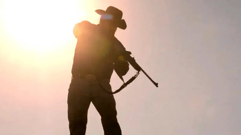 Rip Wheeler e gado em Dutton Ranch, cena do sacrifício do rebanho em Yellowstone