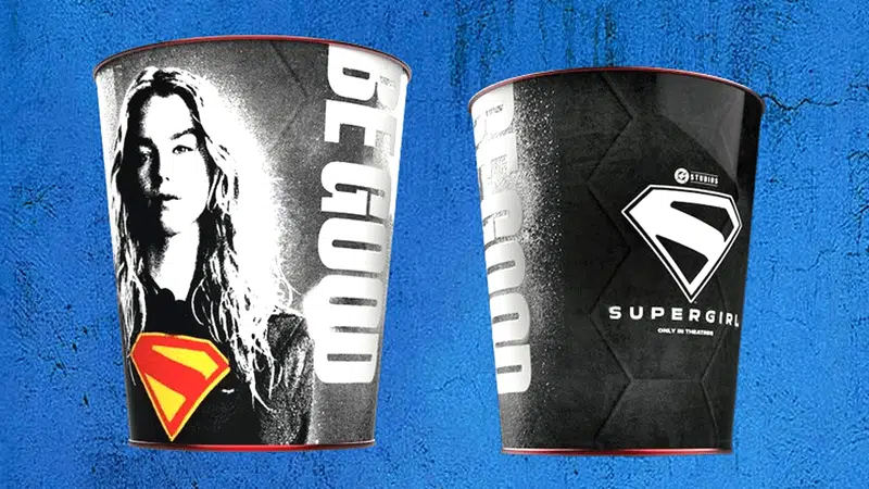 Balde de pipoca de Supergirl que viralizou na internet antes do lançamento do filme