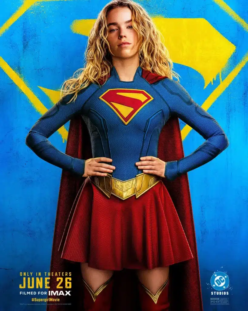 Pôster dinâmico de Supergirl com visual de vilões do novo filme do DCU