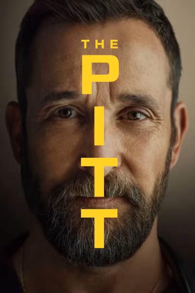 Pôster de The Pitt com Dr. Al-Hashimi e elenco da 3ª temporada
