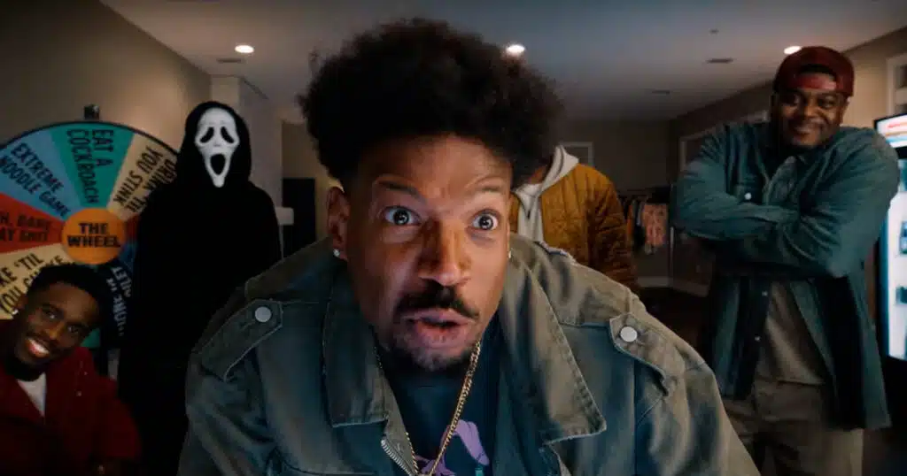 Montagem visual dos pôsteres dos filmes de horror parodiados em Todo Mundo em Pânico 6, incluindo