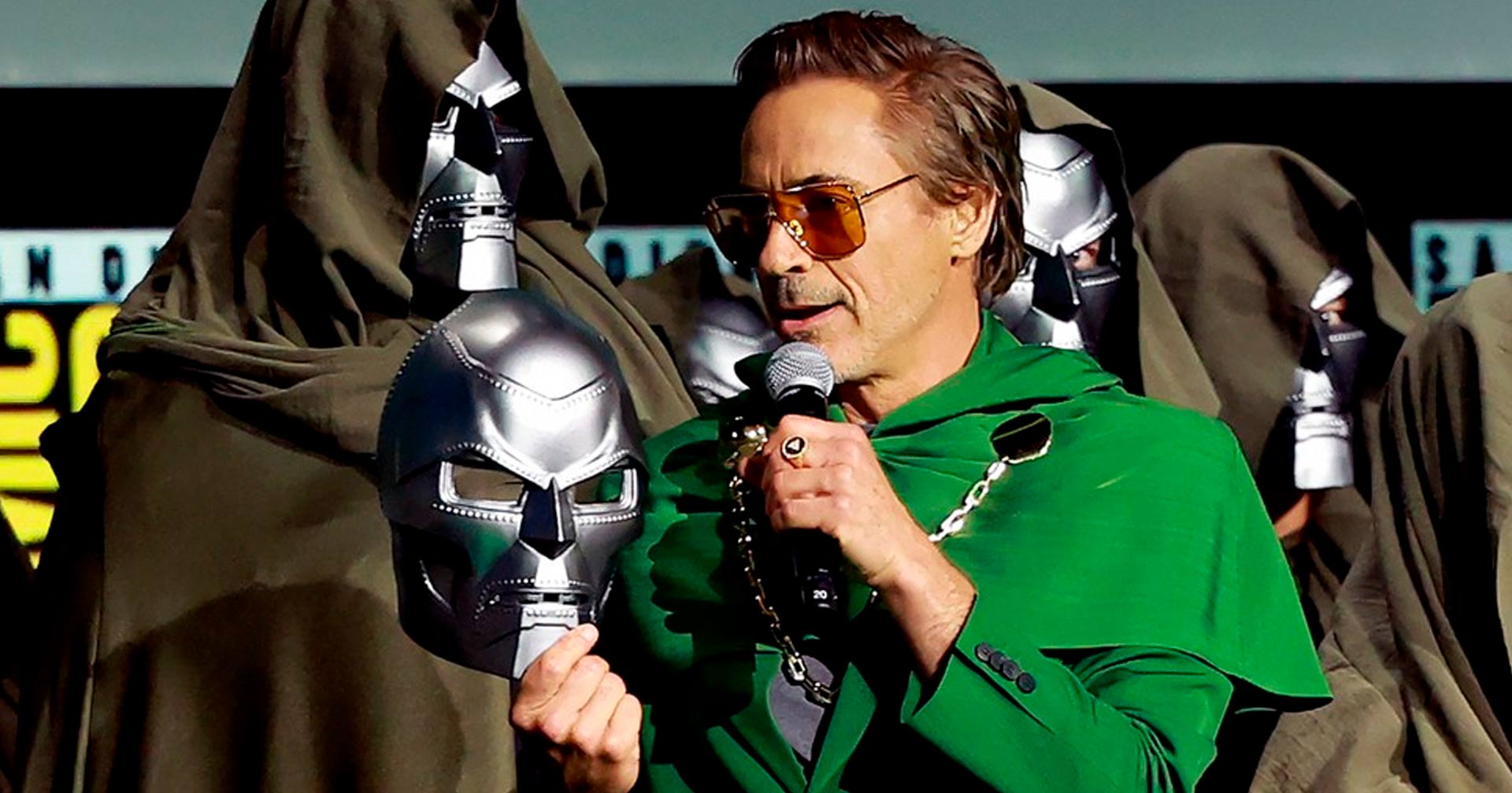 Robert Downey Jr. como Doutor Destino em Vingadores: Doutor Destino, anunciado para 2026