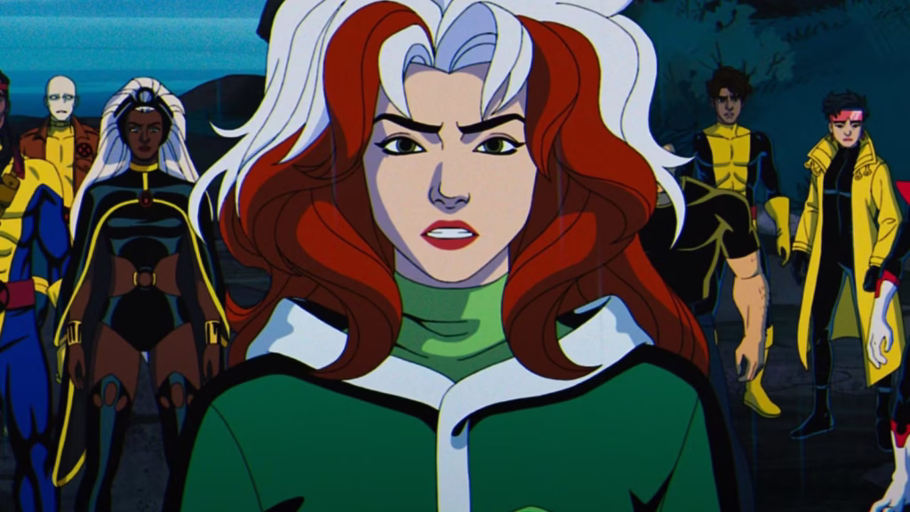 X-Men ’97: 2ª temporada estreia com 100% no Rotten Tomatoes e Apocalipse como vilão central Personagens de animação em fileira: Beast, Forge, Morph, Storm, Rogue, Wolverine, Roberto Da Costa, Jubilee e Nightcrawler.