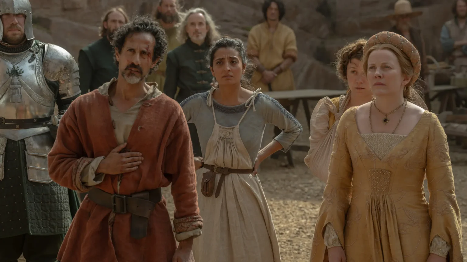 A morte que expõe o preço da guerra em Tumbleton, em A Casa do Dragão 3ª Temporada Tumbleton, vilarejo de Westeros em A Casa do Dragão, cenário de guerra