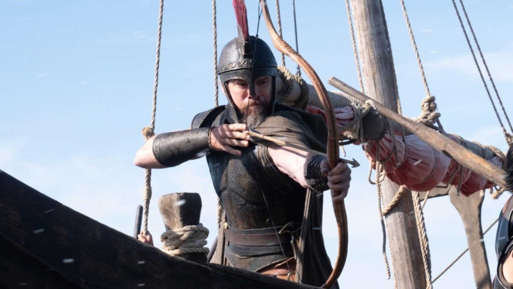 Matt Damon como Odisseu em cena do épico de Christopher Nolan