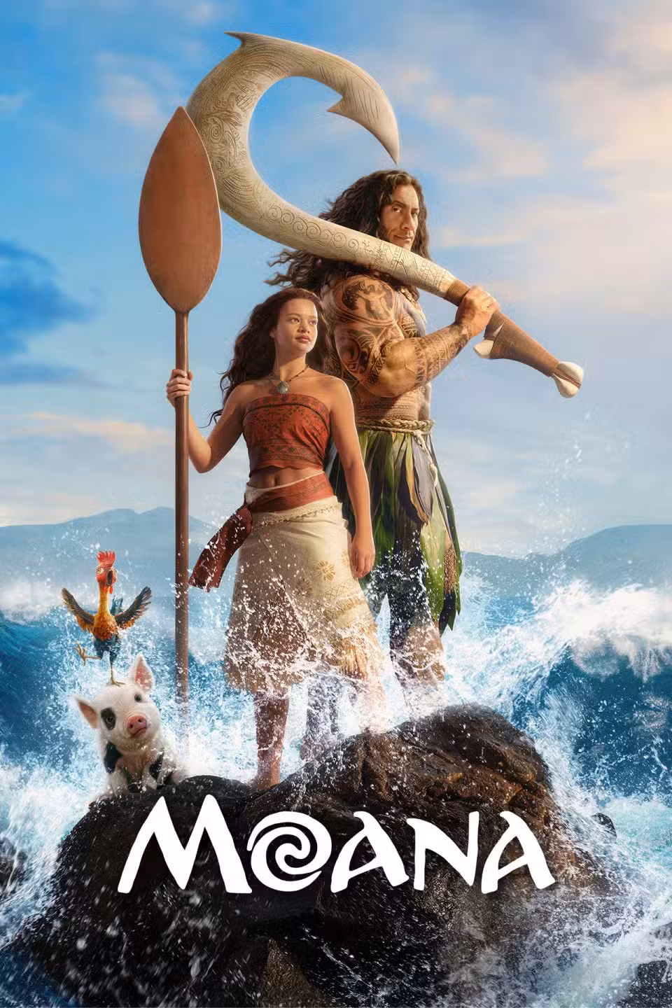 Pôster oficial do filme Moana live-action Disney 2026