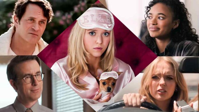 Elle Woods, Miles e Dustin em triângulo amoroso da série
