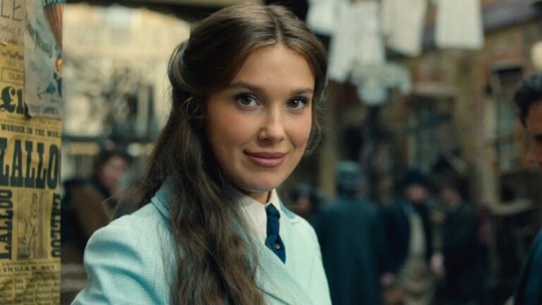 Millie Bobby Brown como Enola Holmes em terceiro filme da Netflix