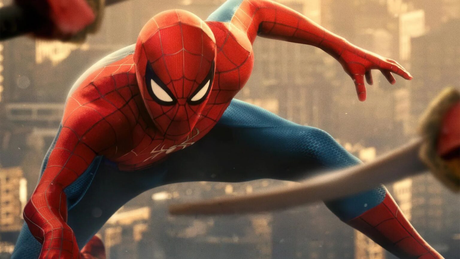 Tom Holland como Homem-Aranha em Homem-Aranha: Um Novo Dia