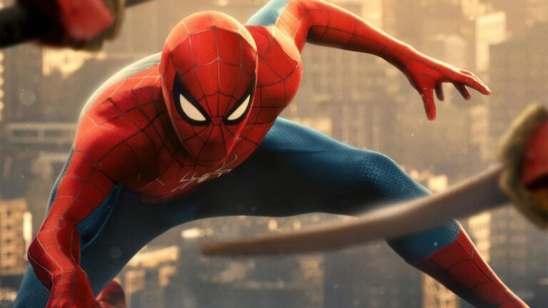 Tom Holland como Homem-Aranha em Homem-Aranha: Um Novo Dia