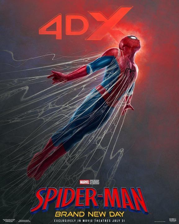 Homem-Aranha em pose de ação para Homem-Aranha: Um Novo Dia