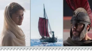 Livros companion de A Odisseia: datas e conteúdo confirmados Matt Damon como Odysseus em cena do épico A Odisseia de Christopher Nolan