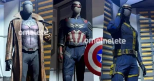 Figurinos de Capitão América, Thor, Sue Storm e Gambit em exposição na SDCC
