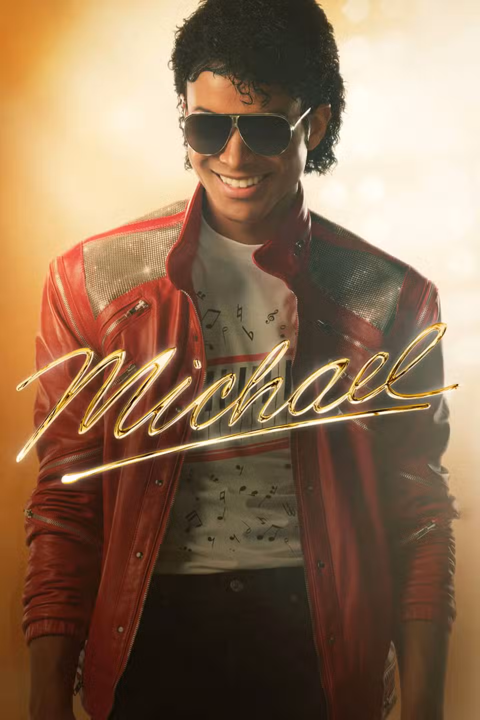 Pôster oficial da cinebiografia Michael com Jaafar Jackson