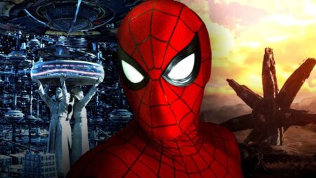 Spidey Tracker interface com sinal de Peter Parker no espaço profundo