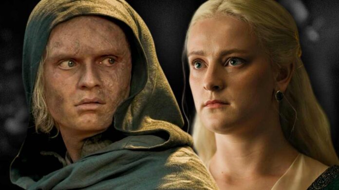 Aemond Targaryen treinando esgrima ferido em Harrenhal