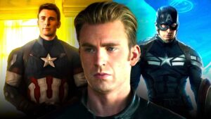 Por que Steve Rogers usa roupa casual em Vingadores: Doutor Destino? Fala antiga do MCU explica Steve Rogers camiseta preta Mjolnir Vingadores Doutor Destino