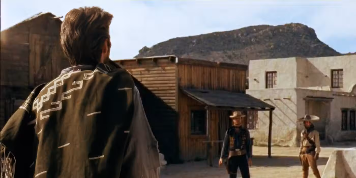Confronto mexicano com Clint Eastwood em Por um Punhado de Dólares