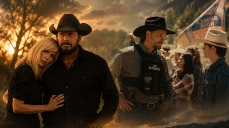 Rip Wheeler e Beth Dutton confrontam Mariano Reyes em Rancho Dutton