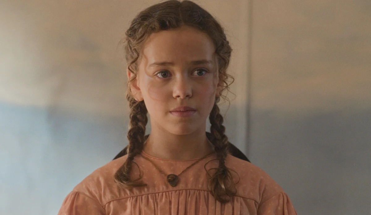 Laura Ingalls em cena do final da 1ª temporada de Uma Casa na Pradaria