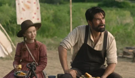 Família Ingalls no final da 1ª temporada de Uma Casa na Pradaria na Netflix