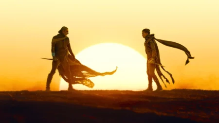 Paul Atreides e Chani em cena de Duna: Parte 3 com sessões antecipadas IMAX