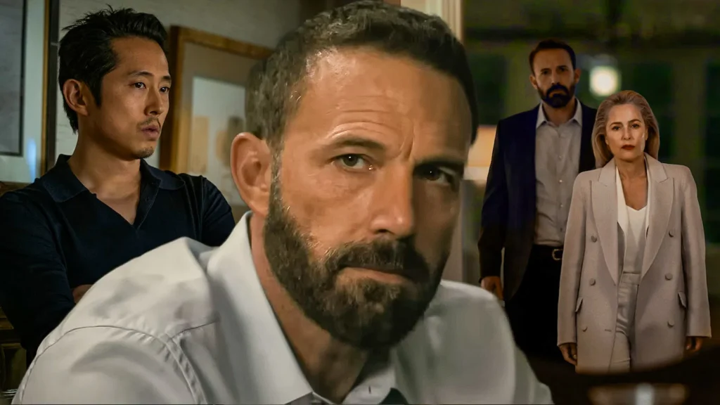 Animals: Ben Affleck volta a dirigir após 3 anos com thriller de sequestro na Netflix Ben Affleck, Steven Yeun e Gillian Anderson em Animals