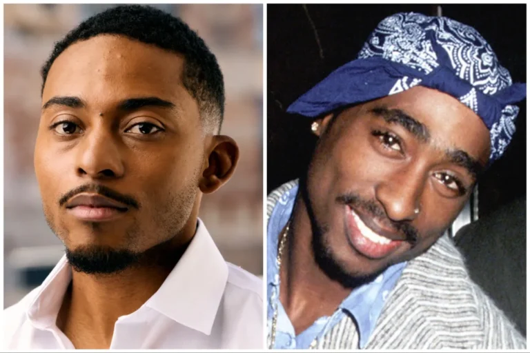 Camron Jones caracterizado como Tupac Shakur na cinebiografia de Snoop Dogg