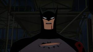 Batman com Jim Gordon, Renee Montoya, Barbara Gordon e Alfred