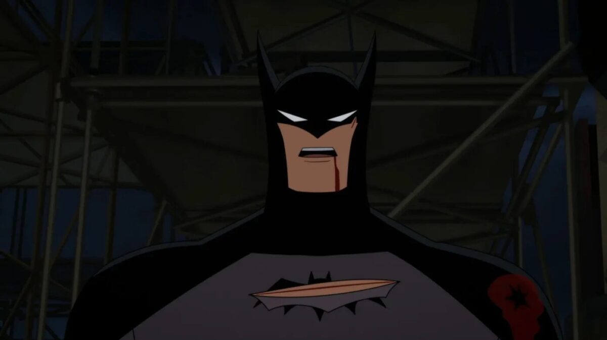 Batman com Jim Gordon, Renee Montoya, Barbara Gordon e Alfred