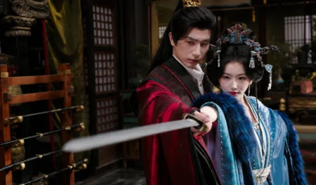 Zhaoyang e Shen Xiao soltam lanternas juntos na cena final